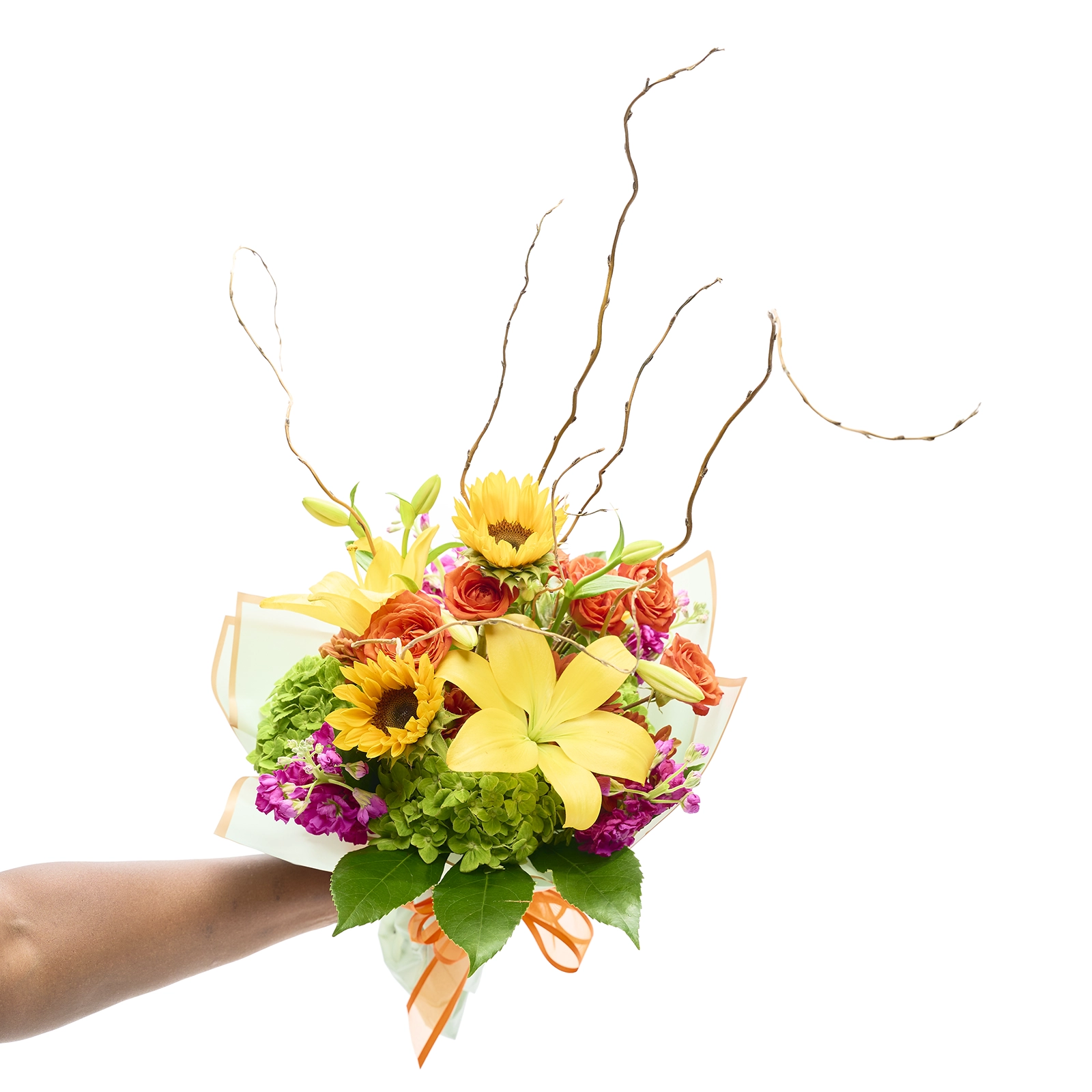 Golden Harvest Wrapped Bouquet